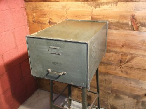 Vintage Green Metal Transfer File Cabinet good for Industrial Decor tool box