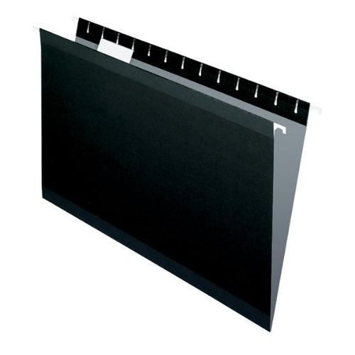 Pendaflex 415315bla hanging folder, black, 1/5 tab, legal, 25 per box new for sale