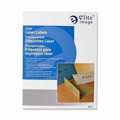 Elite Image Laser Labels, Address, 1&#034;x2-3/4&#034;, 1500/PK, Clear (ELI26022)