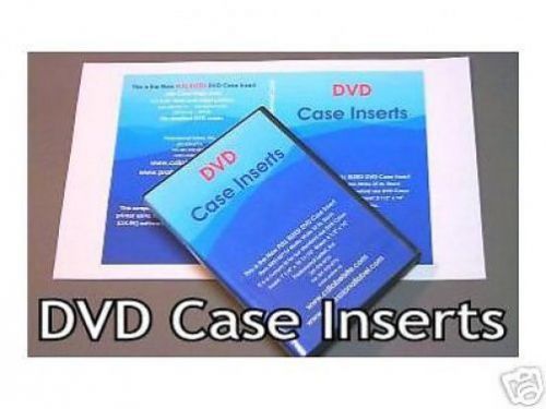 Dvd case inserts matte inkjet laser 250 sheets 8514d714 for sale