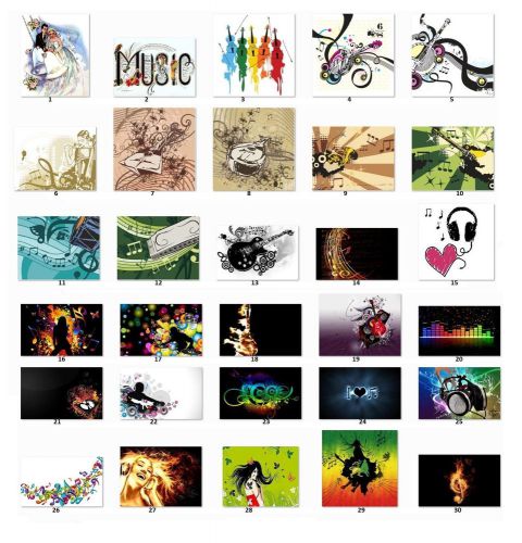 30 square stickers envelope seals favor tags music buy 3 get 1 free (m1) for sale