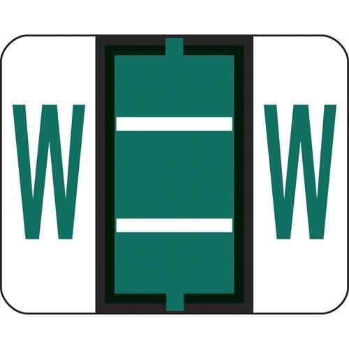 Smead BCCR Bar Style Color Coded Labels - Rolls Letter W