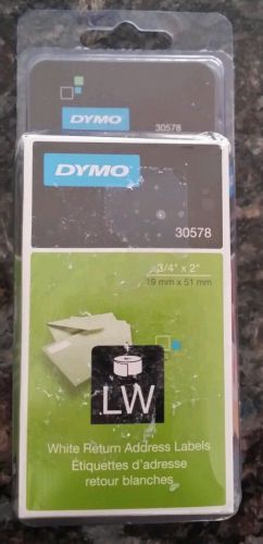Dymo Return Address Label - 200/roll 2 rolls White (30578)