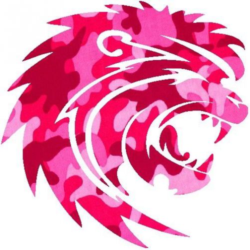 30 Custom Pink Camo Lion Personalized Address Labels