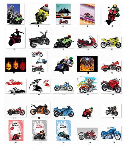 30 Personalized Return Address Motorcycles Bikers Labels Buy 3 get 1 free (md1)