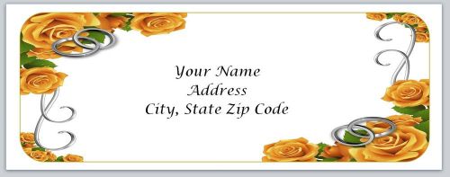 30 Wedding Roses Personalized Return Address Labels Buy 3 get 1 free (bo106)