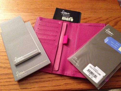 Filofax Flex Pink Pocket Notebook System - First Edition Slim Size Cover