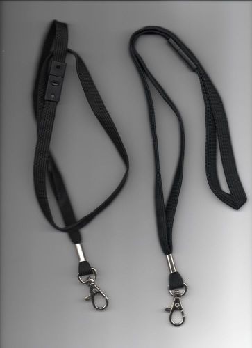 8 BLACK BREAK AWAY LANYARDS