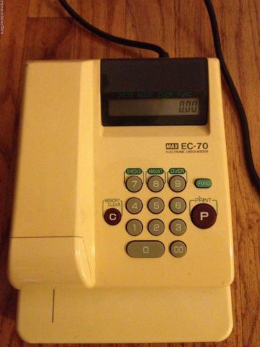 Max EC-70 Electronic Check Writing Machine