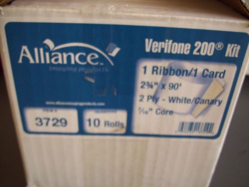 Alliance verifonr 200 kit # 3729 10 rolls + cleaner for sale