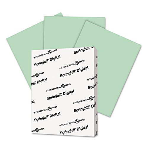 Springhill Digital Index White Card Stock Green