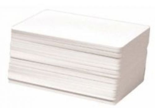 100 Blank White PVC (Plastic) Card CR80 30 MM thick for Photo IDs &amp; Graphics