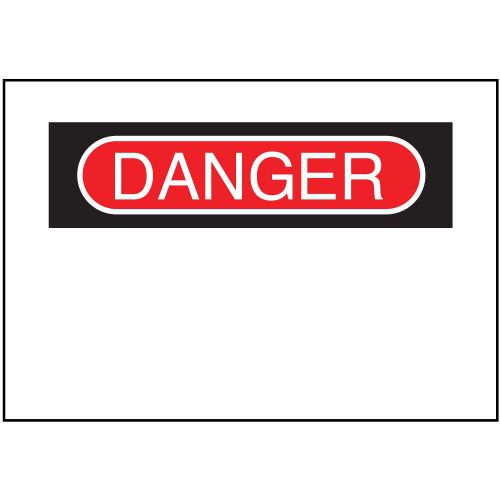 Danger sign, 10 x 14in, r and bk/wht, blk 88926 for sale