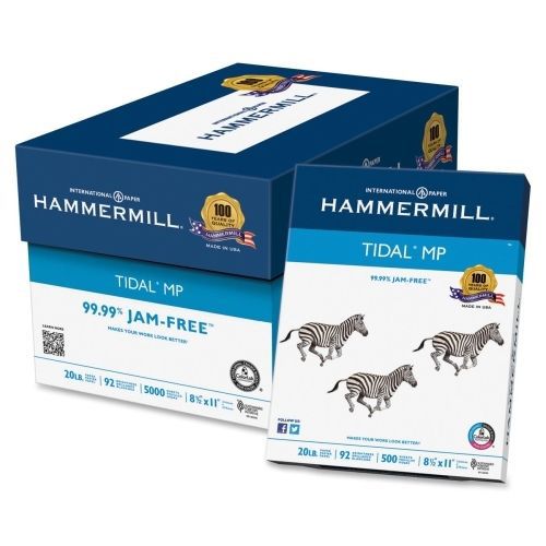 Hammermill Tidal MP Paper - 8.5&#034;x11&#034;-20 lb - 92 Bright -White - 5000/Carton