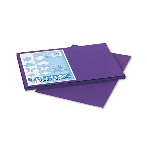 Tru-Ray Construction Paper, 100% Sulphite, 12 x 18, Purple, 50 Sheets Set of 4