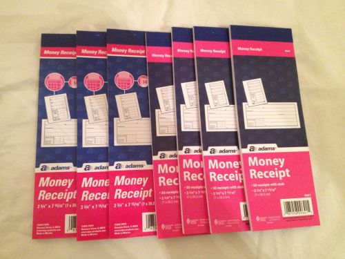Lot X 7~New Money 50-Receipt W/ Stubs Booklets Books Landlord Rent Adams #9641