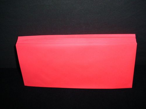 Lot of 25 Pink Red Envelopes No. 10 Standard Letter Mailing
