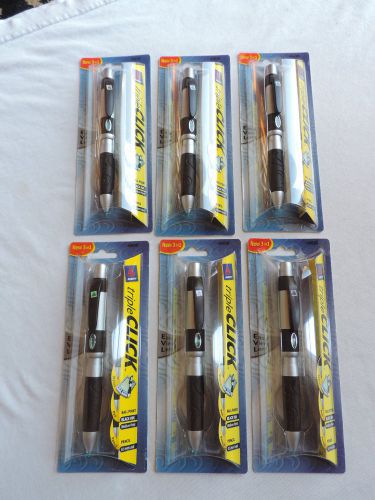 6 AVERY Triple Click Multi-Function Stylus Pen Pencil #49838 mip free shipping