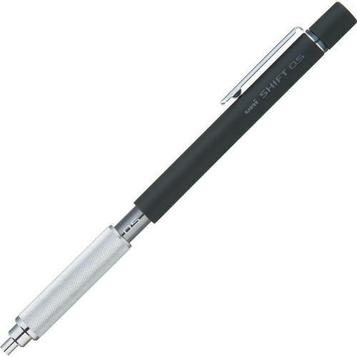 Uni shift pipe lock drafting 0.5mm pencil, black body with smoke accent for sale
