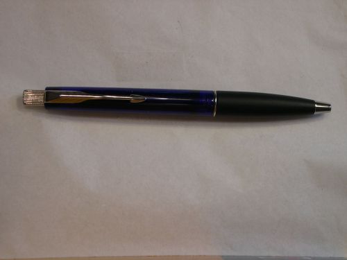 Parker “Frontier” Ballpoint Pen, Translucent Blue with Silver Trim