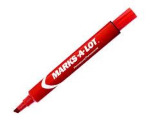 Avery marks-a-lot large chisel tip red for sale