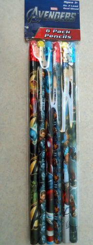 Marvel Avengers 6 Pack Pencils #2