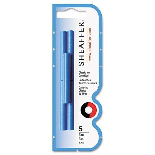 Sheaffer Pen C/O Hhd Skrip Ink Cartridge, 5/Pack, Blue Ink