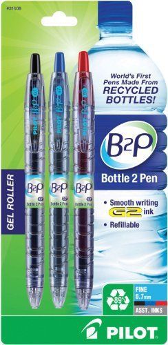 Begreen B2p Gel Pen - Fine Pen Point Type - 0.7 Mm Pen Point Size - (pil31608)