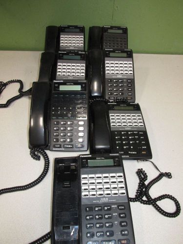 Lot Of 7 Panasonic y Digital DBS VB-44223-B Office Phones w/ Handsets