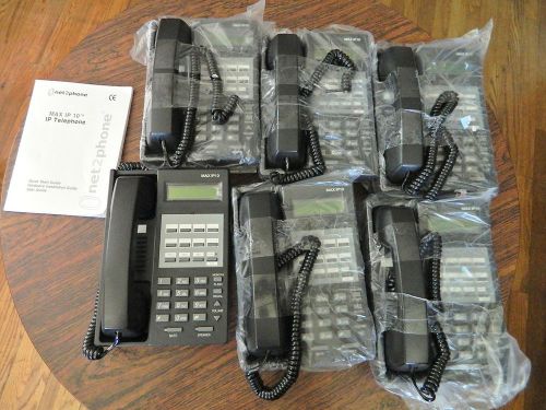 Lot 6 net2phone max ip10 voip ip business office phone telephone lcd display new for sale