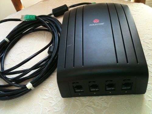 Polycom viewstation quad bri 512k 1668-08416-002, with a long cable, works fine! for sale