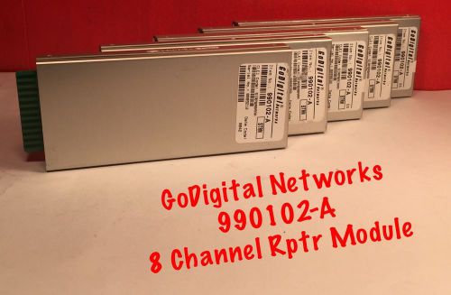 4 lot godigital networks go digital 8 port 239 repeater module card 990102-a for sale