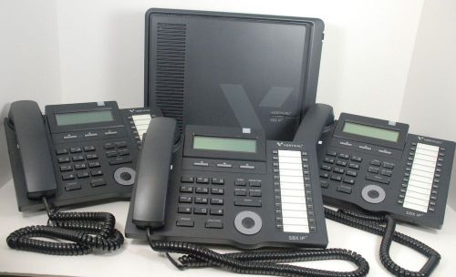Vertical sbx 320 phone system, voicemail and 4 phones (4003-13) for sale