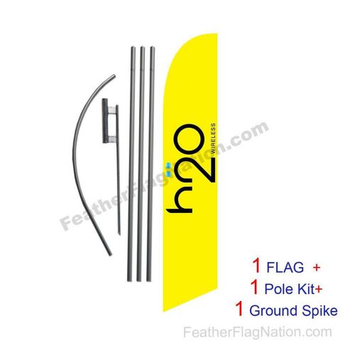 H2o wireless wireless feather banner swooper flag kit with pole+spike for sale
