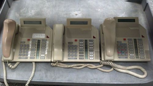 Lot 3 Nortel M2616 Meridian Beige Desk Display Phone NT9K16AC35