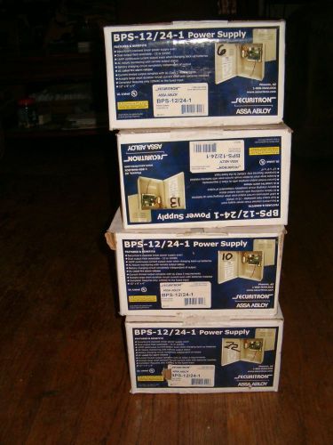 Securitron bps 12/24 - 1 power supplies  group of 4 for sale
