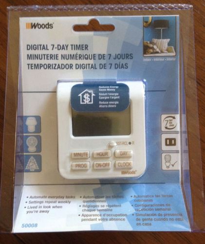 Digital 7-Day Timer by Woods Model 50008