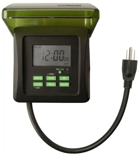 Woods 50015 Outdoor 7-Day Heavy Duty Digital Outlet Timer Brand New!