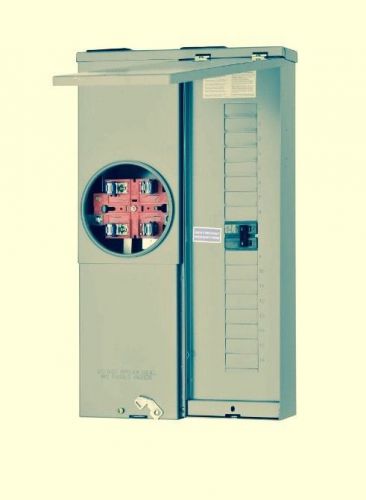 100 amp square d combination service panel meter, outdoor load center  meter box for sale