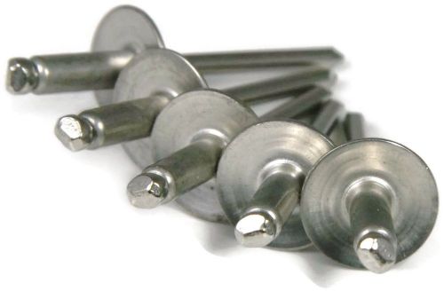 Pop rivet all stainless steel large flange 3/8 x 1/4, usa, qty 25 for sale
