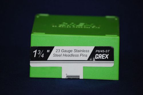 1-3/4&#034;  grex ss 23 gauge micro pins 5000/box also fits all other pinner for sale
