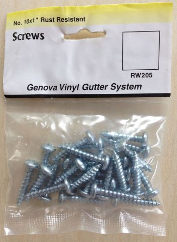 2 bags genova raingo rw205 no. 10 x 1&#034; rust resistant screws 25/bag ships free! for sale