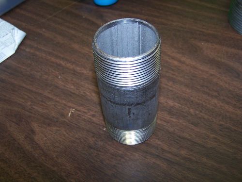 New 1-1/2&#034; npt pipe nipple,threaded,304 stainless steel,schedule 40, 4&#034; long for sale