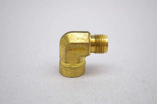 Swagelok brass 1/4in fnpt 9/16in thread 90 deg elbow fitting d430437 for sale