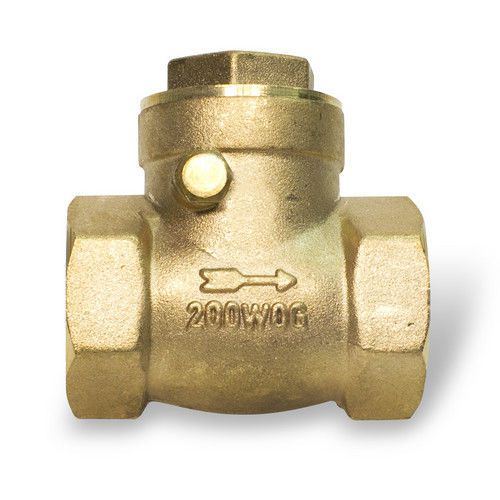2 new plum-pro brass 1/2&#034; swing check valve for sale