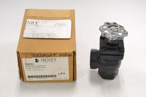HENRY 390G AMONNIA HANDWHEEL ANGLE STEEL 1 IN NPT SHUT-OFF VALVE B316080