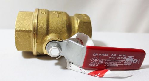Mueller b &amp; k ball valve brass 1 1/4&#034; heavy duty threaded 107-706 air oil water for sale