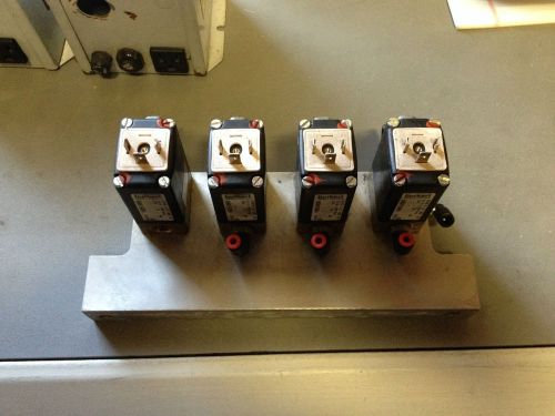 Bank of 5 24v burkert air pneumatic valves 0330 c 1/8 fpm br with manifold for sale