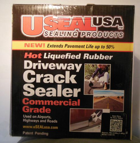 Driveway Crack Sealer, Commercial Grade Hot liquefied Rubber, USEAL USA