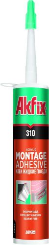 4 Pack, Akfix 310 Acrylic Montage Adhesive 10.5 oz Paintable